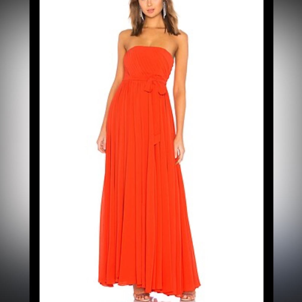 NWT Michael Costello X REVOLVE Strapless Maxi Dress size M